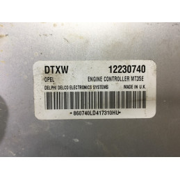 ENGINE ECU DELPHI DELCO MT35E OPEL 12230740 DTXW - WIN PIN CODE