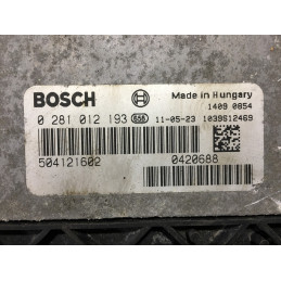 ECU MOTOR BOSCH EDC16C39-5.A3 0281012193 IVECO 504121602