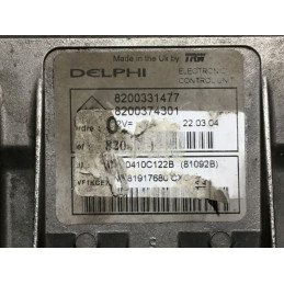 ECU MOTOR DELPHI DDCR R0410C122B RENAULT 8200331477 8200374301