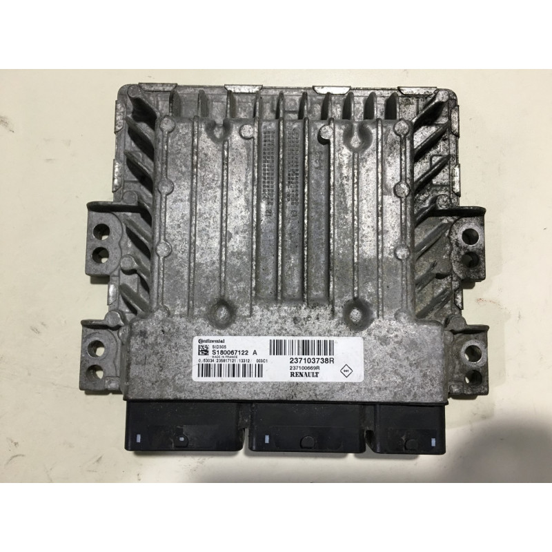 ENGINE ECU CONTINENTAL SID305 S180067122A RENAULT 237103738R 237100669R