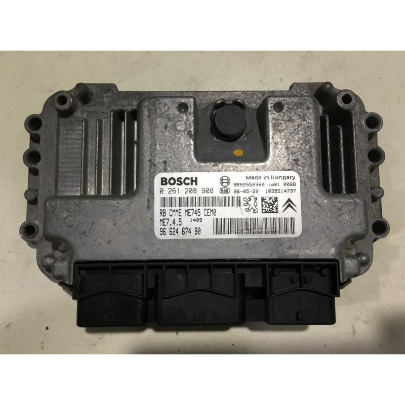 ECU MOTOR BOSCH ME7.4.5 0261208908 PSA 9662467480