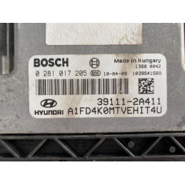 ECU MOTOR BOSCH EDC17C08-5.23 0281017205 HYUNDAI 39111-2A411