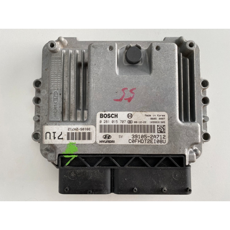 ENGINE ECU BOSCH EDC16C39-5.41 0281015707 HYUNDAI 39105-2A712 ENGINE ECU BOSCH EDC16C39-5.41 0281015707 HYUNDAI 39105-2A712