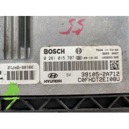 ECU MOTOR BOSCH EDC16C39-5.41 0281015707 HYUNDAI 39105-2A712