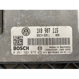 ECU MOTOR BOSCH MED9.1 0261S02078 VAG 1K0907115