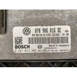 ECU MOTOR BOSCH EDC16U31-4.51 0281013302 VAG 070906016DE