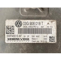 ENGINE ECU SIEMENS VDO SIMOS PPD1.2 5WP45513AF VAG 03G906018T