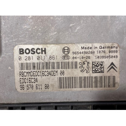 ECU MOTOR BOSCH EDC16C34-2.50 0281011861 PSA 9657061180