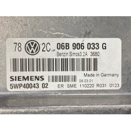 ECU MOTOR SIEMENS SIMOS 3.2A 5WP4004302 VAG 06B906033G