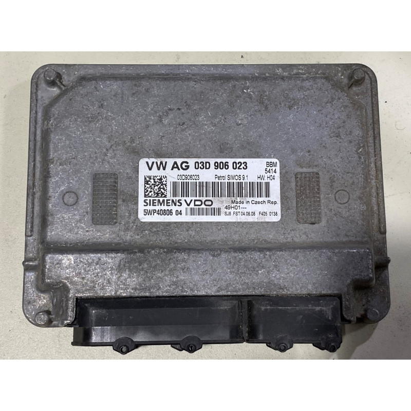 ENGINE ECU SIEMENS VDO SIMOS 9.1 5WP4080604 VAG 03D906023 ENGINE ECU SIEMENS VDO SIMOS 9.1 5WP4080604 VAG 03D906023