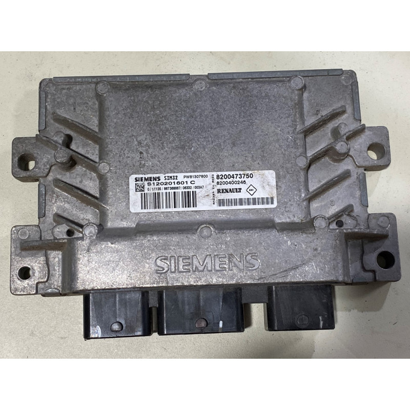 ENGINE ECU SIEMENS SIM32 S120201601C RENAULT 8200473750 8200400246 VIRGEN