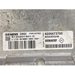 ECU SIEMENS SIM32 S120201601C PROTON SAVVY 1.2i 55KW 75HP 8200400246 8200473750 / SW 0081307800 / WITH IMMO OFF
