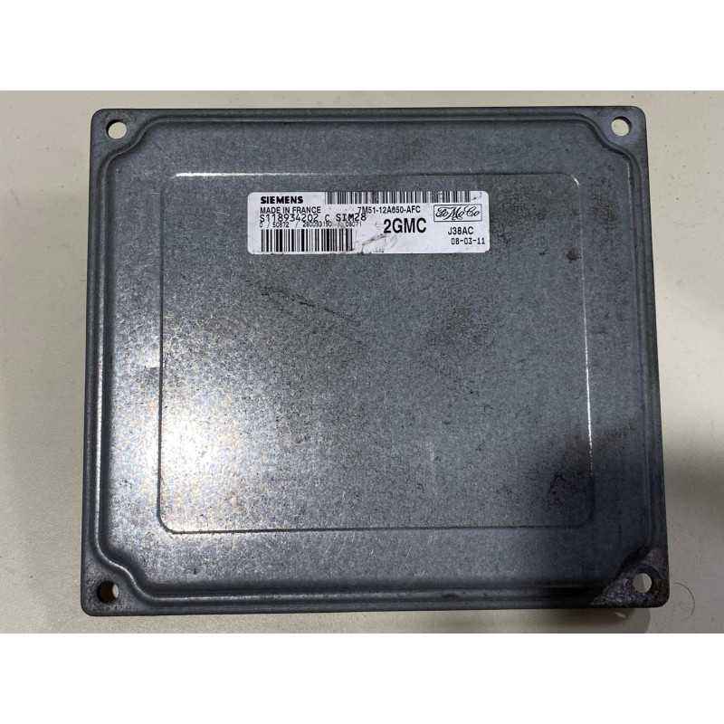 ENGINE ECU SIEMENS SIM28 S118934202C FORD 7M51-12A650-AFC 2GMC