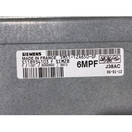 ECU MOTOR SIEMENS SIM28 S118934103F FORD 5M51-12A650-GF 6MPF