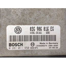 ENGINE ECU BOSCH EDC16U1-5.41 0281011950 VAG 03G906016EG