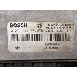 ECU MOTOR BOSCH EDC16C3-10.22 0281011776 RENAULT 8200391966 8200386508