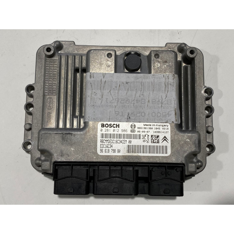 ENGINE ECU BOSCH EDC16C34-4.11 0281012986 PSA 9661879880