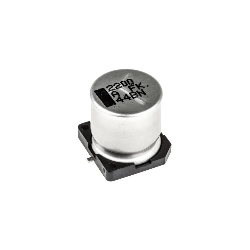 CONDENSADOR ELECTROLITICO ALUMINIO SMD 2200 A FK - 2200uF 10V CONDENSADOR ELECTROLITICO ALUMINIO SMD 2200 A FK - 2200uF 10V