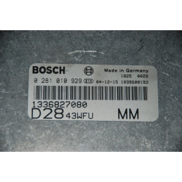 ECU BOSCH EDC15C7-2.22 0281010929 FIAT DUCATO II 2.8 JTD 93KW 126CV 1336827080 - CON INMOVILIZADOR ANULADO (IMMO OFF)