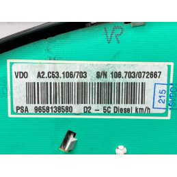 CUADRO INSTRUMENTOS VDO A2C53096062 PSA 9658138580 - NUEVO