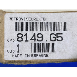 ESPEJO DERECHO ELECTRICO SIN TAPA BRITAX 01842 PEUGEOT 306 PSA 8149.G5 - NUEVO