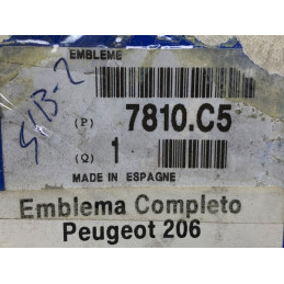 EMBLEMA REJILLA DELANTERA PEUGEOT 206 PSA 9628688677 / 7810.C5 - NUEVO