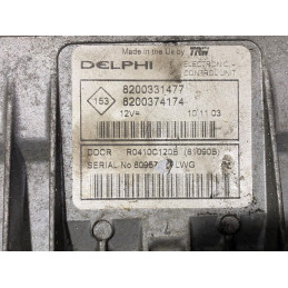 ECU MOTOR DELPHI DDCR R0410C120B RENAULT 8200331477 8200374174