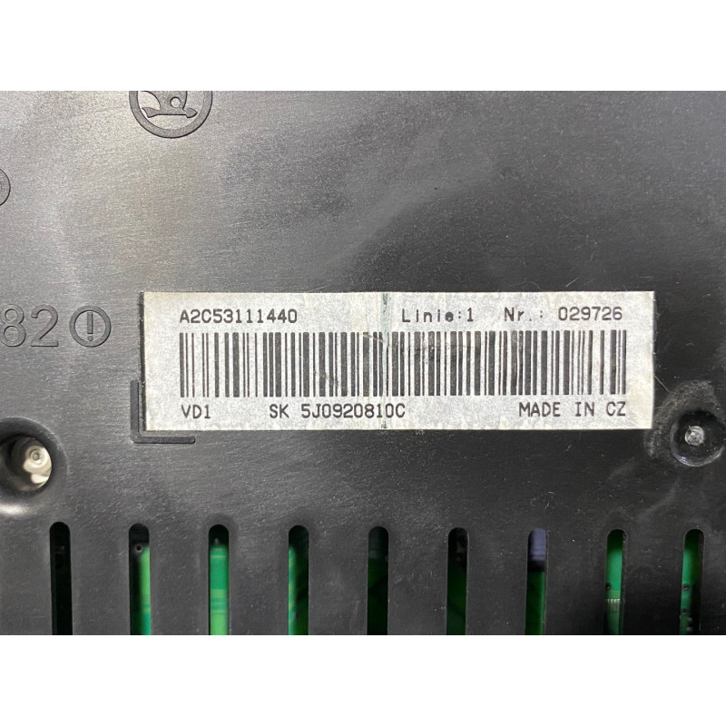 INSTRUMENT CLUSTER SIEMENS VDO A2C53111440 VAG 5J0920810C
