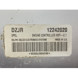 ECU MOTOR DELPHI DELCO HSFI-2.1 OPEL 12242020 DZJR