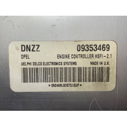 ECU MOTOR DELPHI DELCO HSFI-2.1 OPEL 09353469 DNZZ