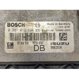 ECU MOTOR BOSCH EDC16C9-3.30 0281012694 OPEL 55560810 DB