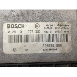 ECU MOTOR BOSCH EDC16C3-10.22 0281011776 RENAULT 8200391966 8200386508