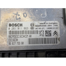 ECU MOTOR BOSCH EDC16C34-2.10 0281011863 PSA 9661773380