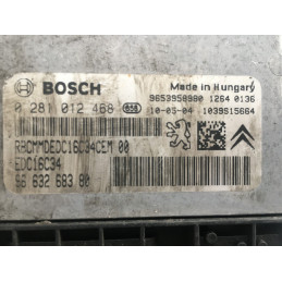 ECU MOTOR BOSCH EDC16C34-2.10 0281012468 PSA 9663268380