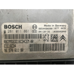 ECU MOTOR BOSCH EDC16C34-2.50 0281011861 PSA 9657061180