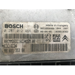 ECU BOSCH EDC16C34-2.10 0281012466 CITROEN XSARA PICASSO 1.6 HDI 109CV 9661135380 / SW 9661135380 - 1037375962 - INMO ANULADO