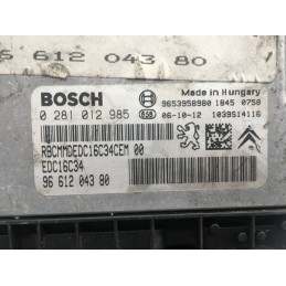 ECU MOTOR BOSCH EDC16C34-4.11 0281012985 PSA 9661204380