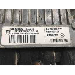 ECU MOTOR SIEMENS VDO  SID301 S122326113A RENAULT 8200804775 8200807626