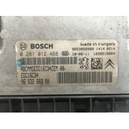 ECU MOTOR BOSCH EDC16C34-2.10 0281012468 PSA 9663268380