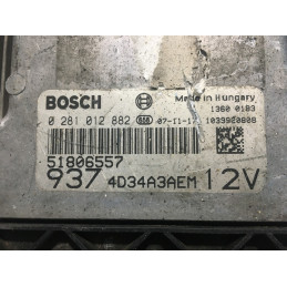 ECU MOTOR BOSCH EDC16C39 0281012882 ALFA ROMEO 51806557