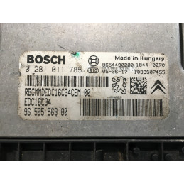 ECU MOTOR BOSCH EDC16C34-2.50 0281011785 PSA 9658556880