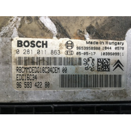 ECU MOTOR BOSCH EDC16C34-2.10 0281011863 PSA 9659342280