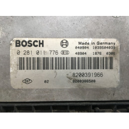 ECU MOTOR BOSCH EDC16C3-10.22 0281011776 RENAULT 8200391966 8200386508