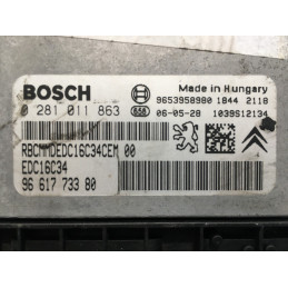 ECU MOTOR BOSCH EDC16C34-2.10 0281011863 PSA 9661773380