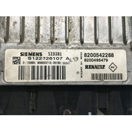 ECU SIEMENS VDO SID301 S122326107A RENAULT MEGANE II 1.5 DCI 78KW 105CV 8200542288 8200495479 / SW 8200557608 A900 - VIRGEN