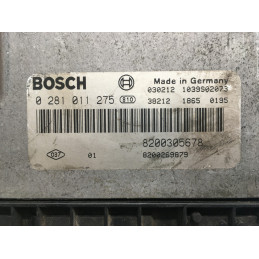 ECU MOTOR BOSCH EDC16C3-10.22 0281011275 RENAULT 8200305678 8200269879