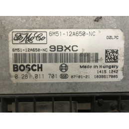 ECU MOTOR BOSCH EDC16C34-2.30 0281011701 FORD 6M51-12A650-NC