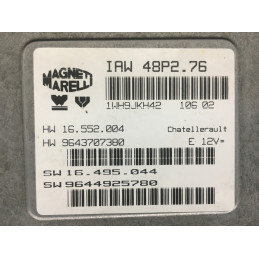 ECU MOTOR MAGNETI MARELLI IAW 48P2.76 16.552.004 PSA 9643707380 9644925780