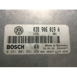 ECU MOTOR BOSCH EDC15P-6.3 0281001691 VAG 038906019A