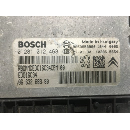 ECU MOTOR BOSCH EDC16C34-2.10 0281012468 PSA 9663268380